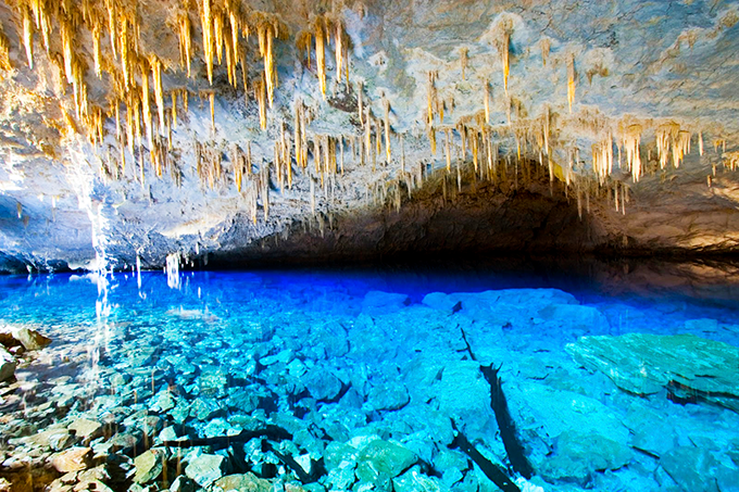 Gruta del lago azul